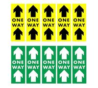 HEANUJJ Autocollants D'avertissement Sol Pvc 10pcs Flèches Imprimées Robustes pour Banque et Magasin Signalisation de Sécurité