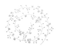 HEANUJJ Bandeau de Perles et Fleurs en Coquillage Argenté pour Mariée, Léger et Malléable, Accessoire Élégant pour Mariage ou Fête
