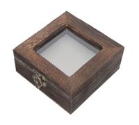 HEANUJJ Boîte à Spécimens en Bois Rétro Couvercle Pivotant, Boîte D'exposition Poussière-proof pour Insectes et Plantes, Coffret Délicat pour Collectionneurs, Décoration de Bureau