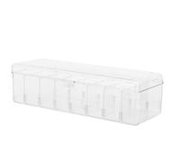 HEANUJJ Boîte D'exposition en Acrylique Transparente avec 8 Niveaux Détachables, Couvercle Ouvrable pour Figurines d'action et Mini-Figurines pour Bureaux Compacts
