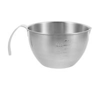 HEANUJJ Bol Mélangeur Inox avec Poignée et Graduation Saladier de Cuisine Profond pour Préparation Cuisson Pâtisserie et Marinade Accessoire Pratique pour Maison et Restauration