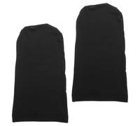 HEANUJJ Bonnet Élastique en Spandex pour Dreadlocks 2pcs Noir, Respirant et Anti-nœuds, Style Street pour Hommes et Femmes, pour Danse et Sport