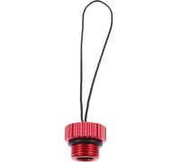 HEANUJJ Bouchon de Valve de Plongée avec Cordon, Protecteur Rouge en Aluminium 6061 Léger et Fiable pour Réservoir Pulmonaire, Accessoire pour Équipement de Plongée
