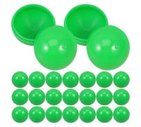 HEANUJJ Boules de Tombola en PVC Vert 3 Cm, 30 Pièces, Design Opaque Facile à Remplir pour Jeux et Fournitures de Fête