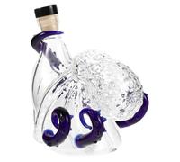HEANUJJ Bouteille en Verre de Pieuvre Texture Givrée Construction Robuste et Stable, Prise en Main Confortable Tentacules pour Pub ou Maison