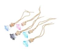HEANUJJ Bouteilles de Parfum Suspendues en Verre 5pcs Rechargeables Prévention des Fuites pour Parfum Maison et Voiture, Élégantes et Romantiques Couleur Aléatoire