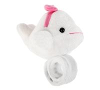 HEANUJJ Bracelet à Pression en Peluche Baleine Blanche, Accessoire Décoratif Doux et Confortable, Taille Unique, pour Fêtes D’garçon et Filles et Présents, Bracelets à Claquer Animaux,