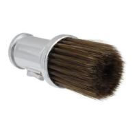 HEANUJJ Brosse à Cheveux Cassée Argentée, Plumeau de Coiffure Polyvalent pour Barbier et Salon, Brosse de Nettoyage du Cou Poils Robustes, Outil Professionnel pour Rasage et Coupe