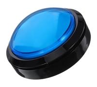 HEANUJJ Buzzer de Réponse Jeu avec Gros Bouton Bleu LED Intégrée sans Pile Buzzer Électronique pour Jeux Interactifs et Concours Lumineux pour Animation et Quiz Couleur Couleur Aléatoire