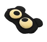 HEANUJJ Cache-œil Masque Yeux de Dessin Animé, Bandeau de Sommeil Occultant en Polyester Noir, Portable, Maison, Long-courriers, Personnes Sensibles la Lumière
