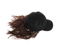 HEANUJJ Casquette de Baseball Postiche Synthétique Bou Courte pour Femmes, Style Bobo Moderne, Confortable et Ajustée, Usage Quotidien