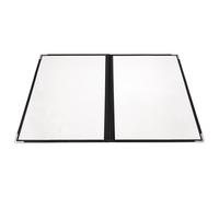 HEANUJJ Classeur à Anneaux Transparent Étui de en Pvc Arrondis Design Créatif, Facile à à Plat pour Menu pour Recettes et Menus