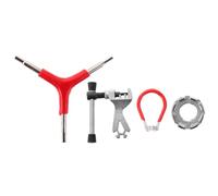 HEANUJJ Clé à Rayons de VTT, Outil à Rayons de Vélo de Montagne en Acier, Portable, Léger, pour Réparer et Construire Les Roues, Corrige la Déformation des Roues