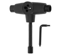 HEANUJJ Clé à Skateboard Outil de Patin de Poche Clé à Molette pour Skateboard Type T en PP Noir Douille pour Roulements Démontage de Pièces Réparation et Montage Longboard