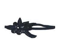HEANUJJ Coiffe de Mariée Noire en Strass Plumage Délicates, Accessoire Cheveux Mariage Élégant et Unique pour Femmes et Filles Lors D'occasions Spéciales