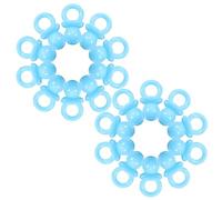 HEANUJJ Confettis Acryliques Bleu pour Décoration de Fête Bébé, 150 Pièces, Accessoires DIY pour Baptême et Anniversaire, Décor de Table Festif