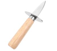 HEANUJJ Couteau à Huîtres en Acier Inoxydable en Bois, Outil Polyvalent pour Ouvrir Coquilles Saint- et Fruits de Mer, pour Dîner et Voyage