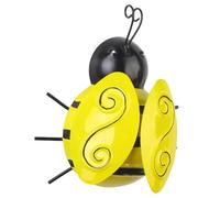 HEANUJJ Décoration Murale Extérieure en Fer Effet 3d, Applique Murale Abeille Suspendue pour Porches et Jardin, Art Mural Métal Réaliste et Vivant