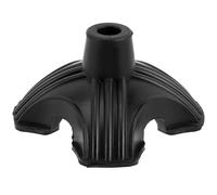 HEANUJJ Embouts de Canne à Quatre Branches en Caoutchouc Noir Antidérapant pour Bâtons de Marche, Stabilité et Équilibre Améliorés, Accessoires Indispensables pour Marcheurs