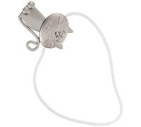 HEANUJJ Embrasses de Rideaux Magnétiques en Métal Argenté Motif Chat Boucle Support Draperie Décorative pour Salon et Chambre Fixation sans Perçage Accessoires de Décoration Intérieure