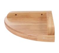 HEANUJJ Étagère D’Angle Murale 17 Cm en Chêne Blanc, Support de Rangement D’éventail, Imperméable et Arrondie, Cuisine, Chambre et Salle de Bain, Design Pratique et Sécuritaire