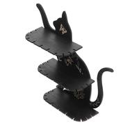HEANUJJ Étagère Murale Rustique en Bois Forme Chat pour Décoration Intérieure, Support Multifonctionnel pour Cristaux et Objets Décoratifs Salon et Chambre