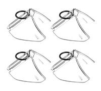 HEANUJJ Feuilles de Protection Latérales pour Lunettes de Sécurité, Polycarbonate Transparent, Lot de 2 Paires, Protection Anti-Impact pour Usage Professionnel