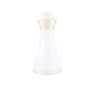 HEANUJJ Fiole Erlenmeyer en Verre 150ml à Col Large avec Bouchon, Flacon Conique Jaugé pour Laboratoire, Verrerie Chimie Précise et Usage Scientifique Sécurisé