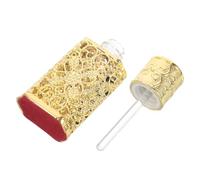 HEANUJJ Flacon de Parfum Élégant Style Vintage Unique en Alliage et Verre 3ml Design Artistique Ajouré, Portable Voyage ou Soirées