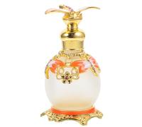 HEANUJJ Flacon de Parfum Rechargeable 15 ML en Matériau Synthétique Orné d'une Libellule Orange, Conservation D'huiles Essentielles et Liquides Décoratifs Plusieurs Styles