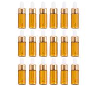 HEANUJJ Flacons Compte-gouttes Mini Format Voyage 5ml Lot de 25 en Verre Transfert Liquide Précis Couleur Aléatoire pour Huile Essentielle et Lotion Corporelle