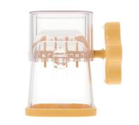 HEANUJJ Hachoir Manuel à Chocolat et Noix en Plastique Abs Jaune, Broyeur Alimentaire Compact pour Fruits Secs et Cacahuètes, Accessoire Pratique Cuisine pour Maison, Presse-purée