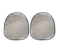 HEANUJJ Housse de Volant Voiture Été 2pcs en Epe Argenté Facile à Installer Protège du Soleil Ralentit Le Vieillissement du Volant