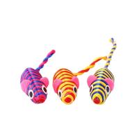 HEANUJJ Jouets Souris pour Chat et Chaton Interactif pour Renforcer L'amitié Entre 10 Pièces en Plastique et Fil, Stimulation Physique et Mentale Couleur Aléatoire Plusieurs Styles