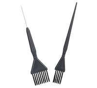 HEANUJJ Kit de Mèches pour Cheveux Foncés 2 Pinceaux à Teinture en Pp et Acier Inoxydable, Poils Doux pour Créer des Reflets, pour Salon ou Usage à Domicile