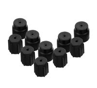 HEANUJJ Lot de 10 Pièces de Réparation de Climatisation Automobile, Kit de Noyaux de Valve Haute et Basse Pression en Plastique Abs, Capuchons Solide pour Ports de Charge, Accessoires