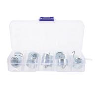 HEANUJJ Lot de 10 Set de Poids à Crochet de 20 G en Fer Chromé pour Laboratoire, Ensemble de 200 G pour Expériences Scientifiques et Travaux Pratiques de Physique, Accessoires Précis