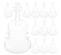 HEANUJJ Lot de 12 boîtes à bonbons en plastique : présentoir à bonbons en forme de violon avec couvercle, idéal pour les cadeaux de mariage et d'anniversaire - Boîte de présentation
