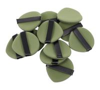 HEANUJJ Lot de 12 Bouffées de Maquillage de Goutte D'eau Vertes, Matière Synthétique, pour Appliquer et Estomper Fond de Teint Liquide et Primer Visage