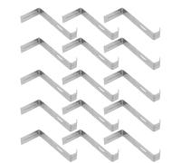 HEANUJJ Lot de 15 Clips Fixes en Acier Inoxydable Antidérapants pour Tuiles de Toiture Argentés, Crochet Robuste sans Bavure pour Réparation de Toit