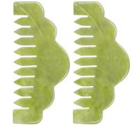 HEANUJJ Lot de 2 Peignes Massage Cuir Chevelu en Matériau Synthétique Surface Lisse et Embout Rond, pour Soins Capillaires à Domicile