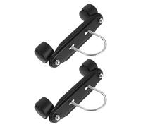 HEANUJJ Lot de 2 Sets de Sets de Supports de Radiateur Électrique avec Roulettes Pivotantes 360° en Métal pour Chauffage à Huile, Mobilité Facile et Silencieuse, pour Salons et Chambres
