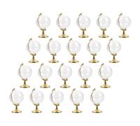 HEANUJJ Lot de 20 Boîtes à Bonbons Forme de Globe en Plastique Transparent, Réutilisables, pour Fêtes et Mariages, Design Créatif et Délicat