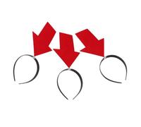 HEANUJJ Lot de 3 Serrage-têtes Flèche en Feutre Rouge Accessoires pour Cheveux Créatifs et Amusants pour Costume et Fête en Famille ou Entre Amis