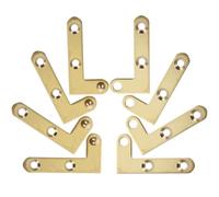 HEANUJJ Lot de 4 Sets de Charnières Pivotantes en Cuivre 360° pour Porte Secrète, Charnières Dissimulées Invisibles, Accessoires Quincaillerie pour Portes Bois et Aluminium, Usage