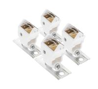 HEANUJJ Lot de 4 Verrous de Poulie et Cordon pour Stores Romains, Accessoires Métalliques pour Rideaux et Voilages, Dispositif de Blocage Pratique pour Fenêtres et Chambres