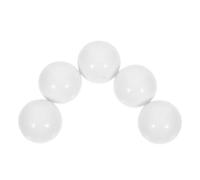 HEANUJJ Lot de 5 Billes Blanches en Acrylique 12 Mm pour Roue Russe Diamètre 20-30 Cm, Accessoires de Jeu de Société pour Roulette, Perles Tournantes pour Jeu de Table