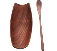 HEANUJJ Lot de Cuillère à Thé en Bois Foncé de Noyer Outil Multifonction Léger et Facile à Ranger Accessoire pour Cérémonie du Thé Chinoise