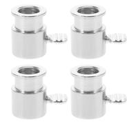 HEANUJJ Manchon pour Barbecue 4 Pièces en Fer Solide, Butée de Grille pour Gril Rotatif, Accessoires Pratiques pour Cuisson Poulet Rôti sur Barbecue à Gaz