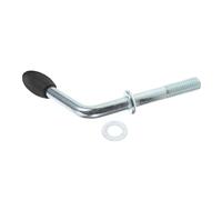 HEANUJJ Manivelle de Cric Portable en Alliage Argenté, Résistante à L'usure, pour Remorque et Attelage, pour Activités de Plein Air